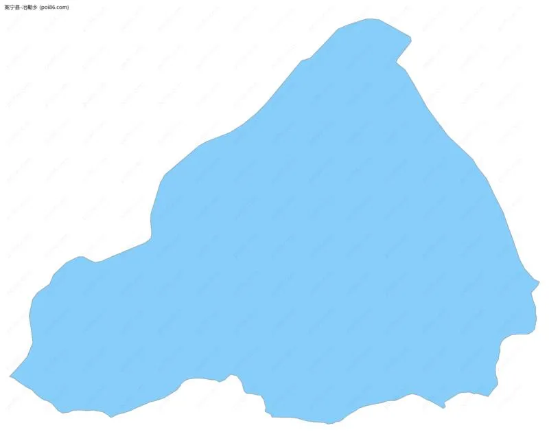 冶勒乡边界地图