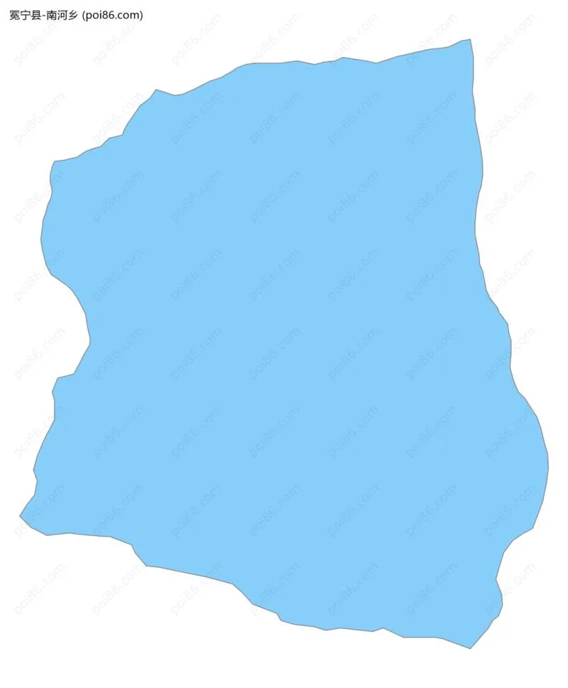 南河乡边界地图