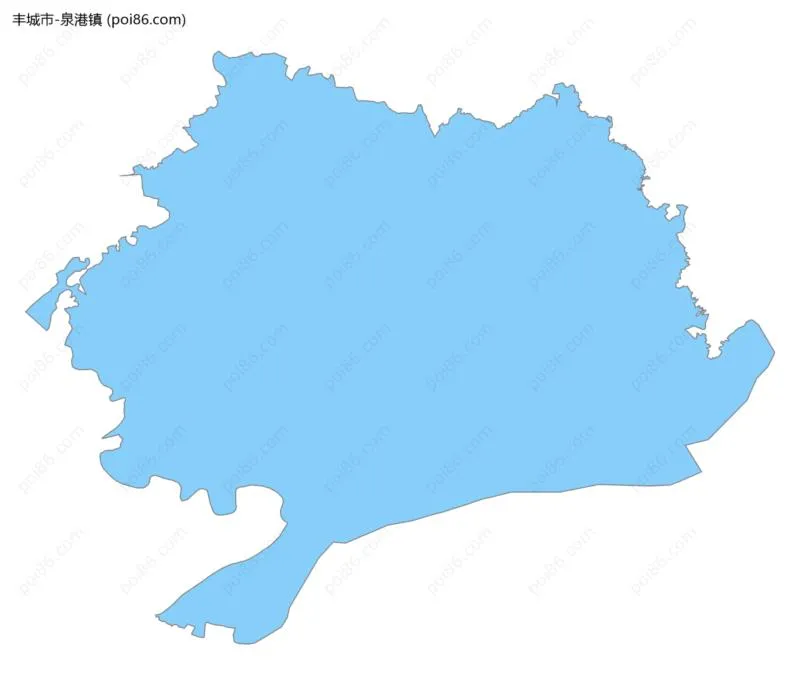 泉港镇边界地图