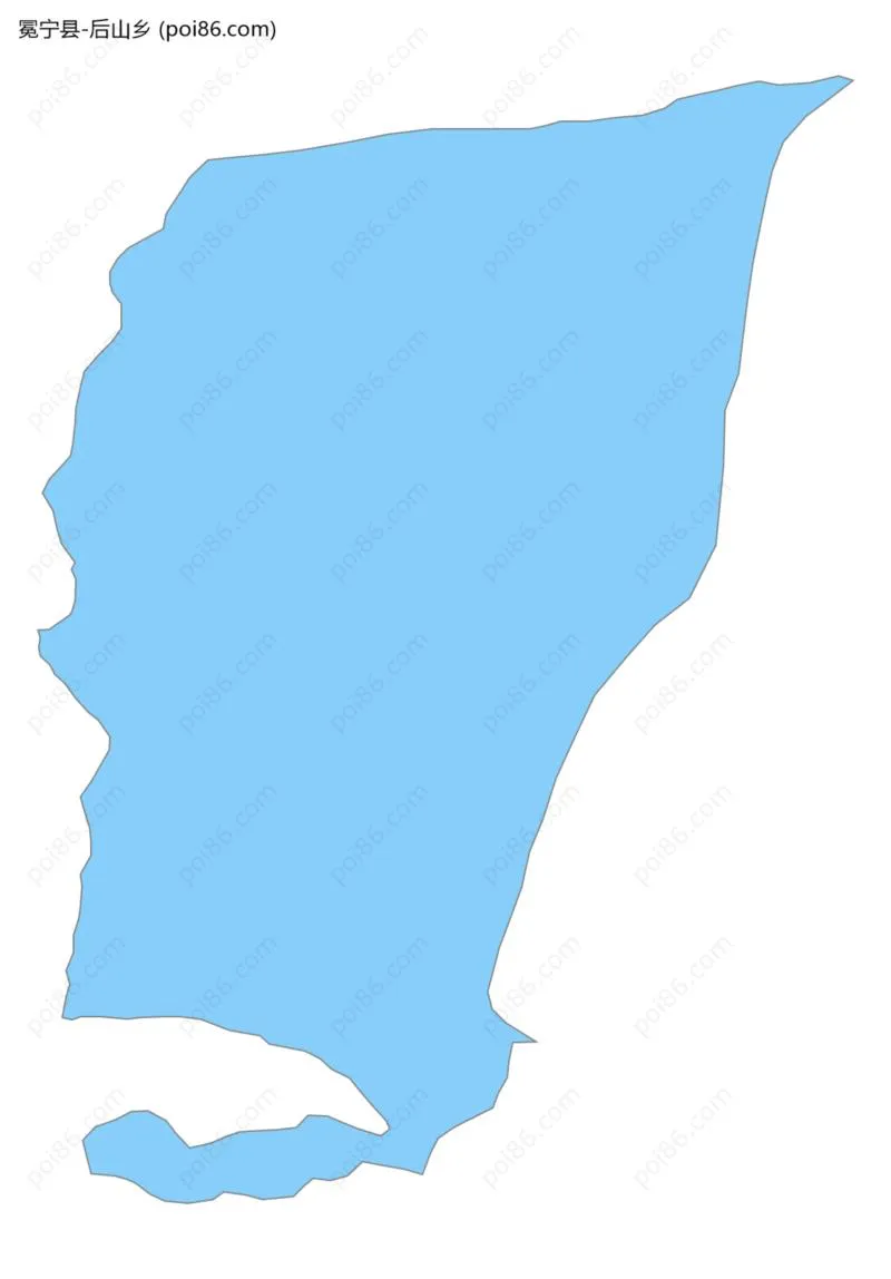 后山乡边界地图