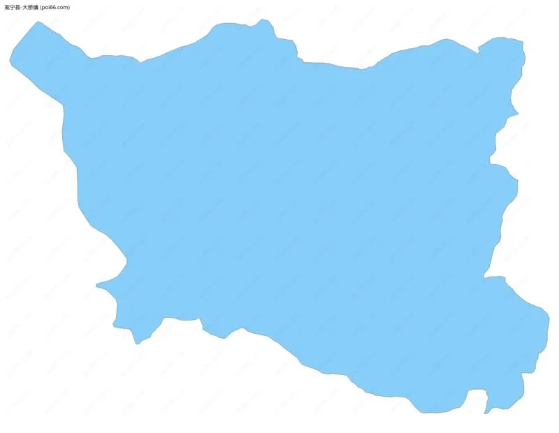 大桥镇边界地图