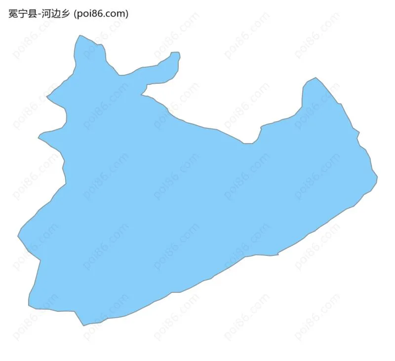 河边乡边界地图