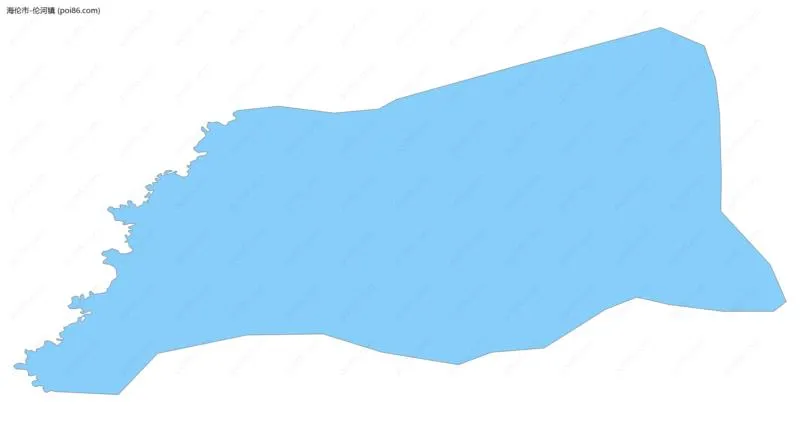 伦河镇边界地图