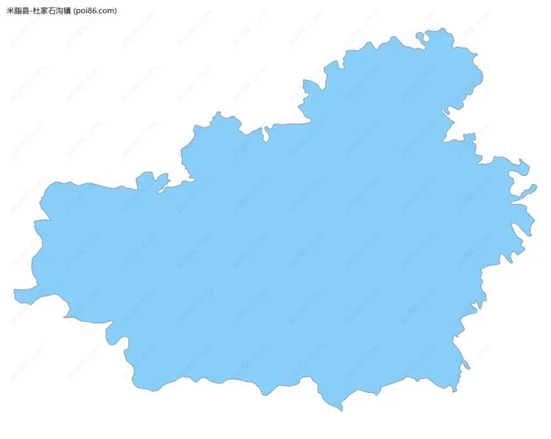 杜家石沟镇边界地图