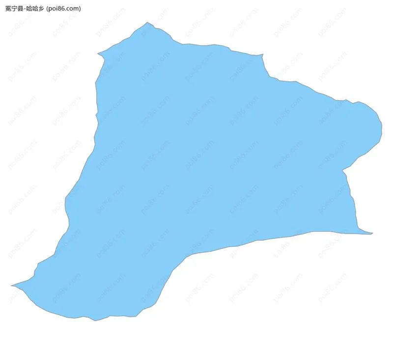 哈哈乡边界地图