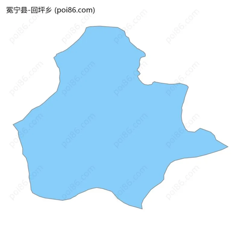回坪乡边界地图