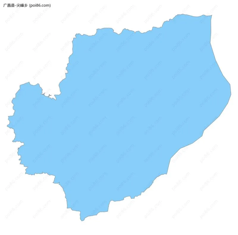 尖峰乡边界地图