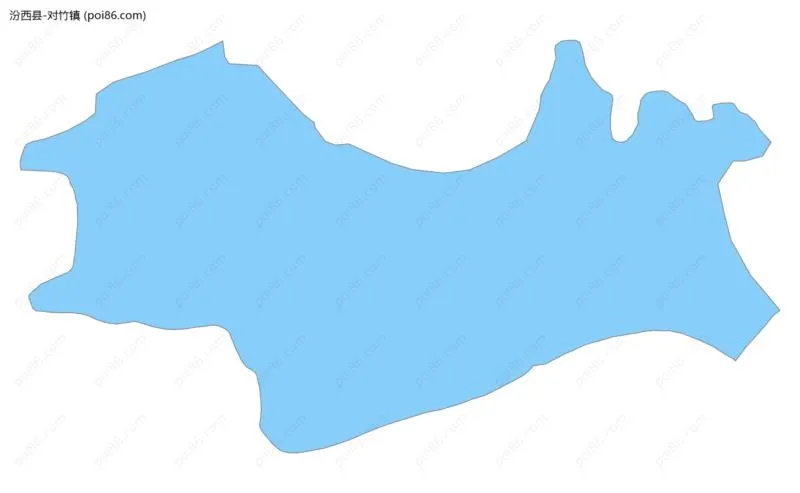 对竹镇边界地图