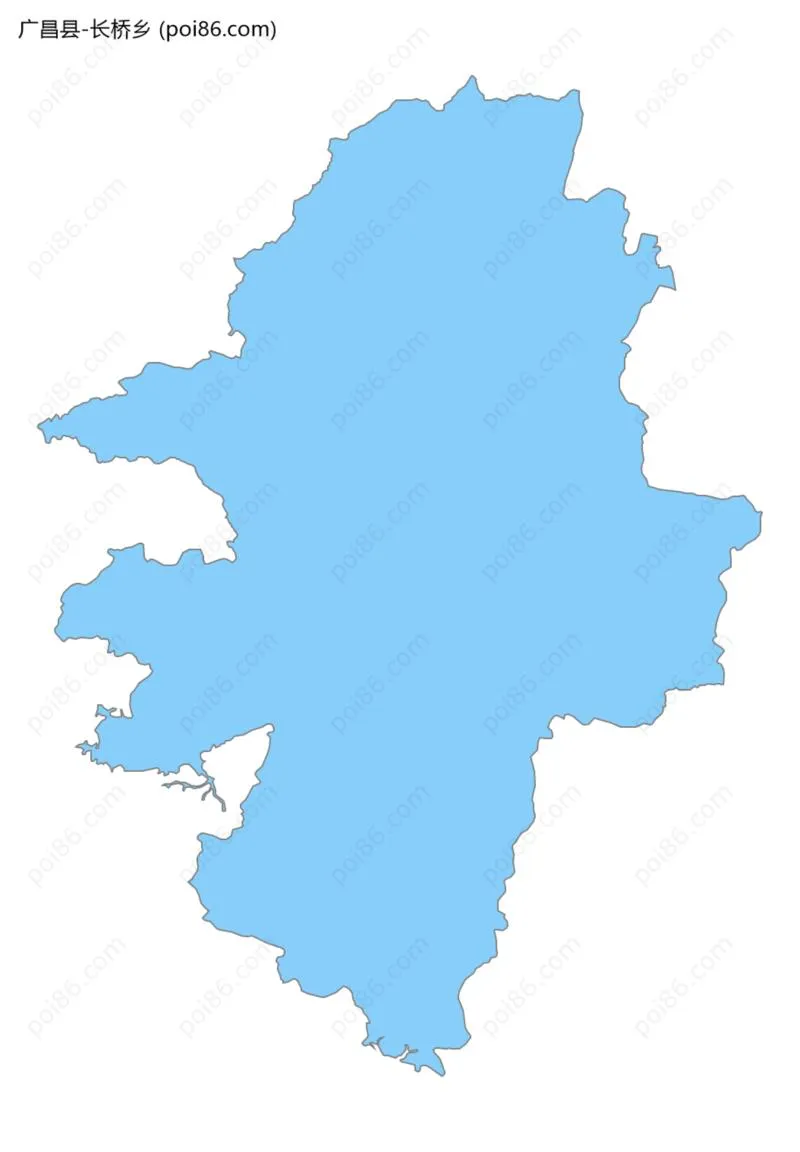 长桥乡边界地图