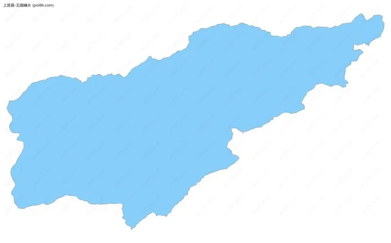 五指峰乡边界地图