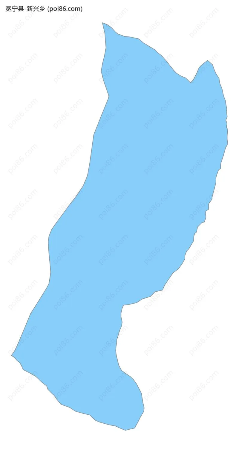 新兴乡边界地图