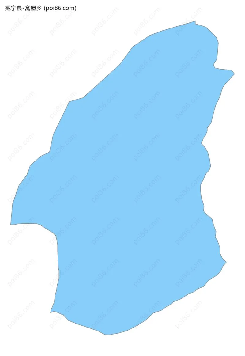 窝堡乡边界地图