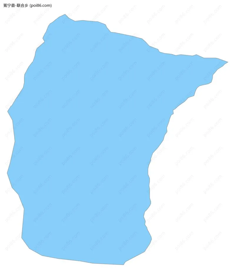 联合乡边界地图