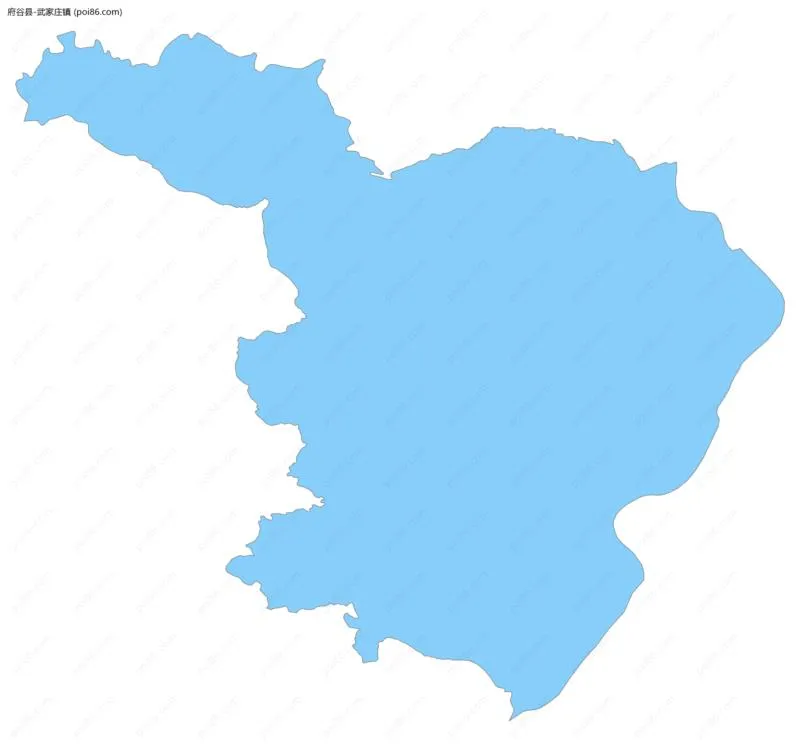 武家庄镇边界地图