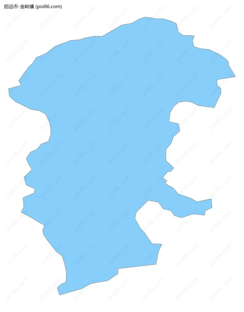 金岭镇边界地图