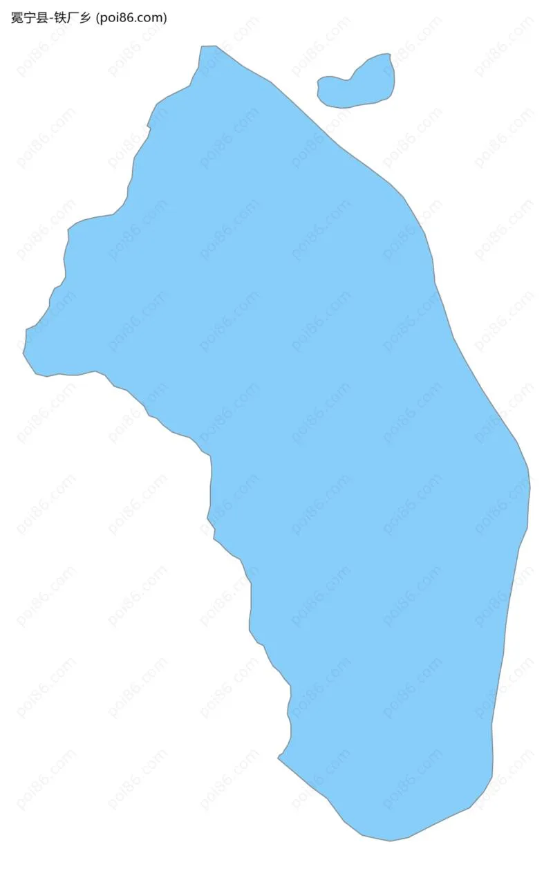 铁厂乡边界地图