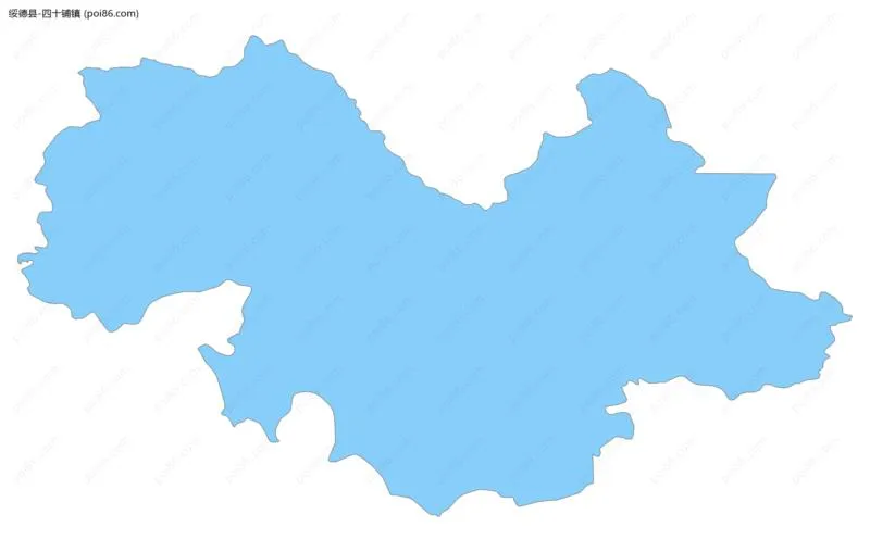 四十铺镇边界地图