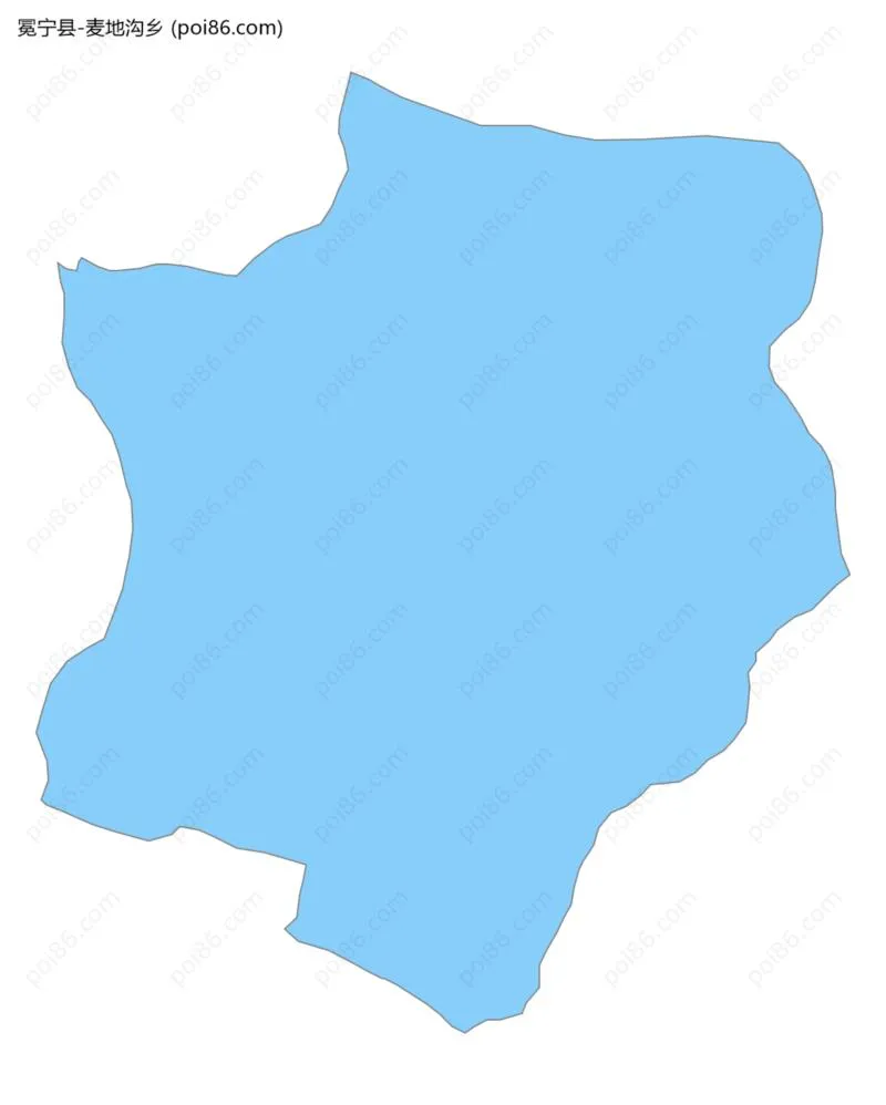 麦地沟乡边界地图