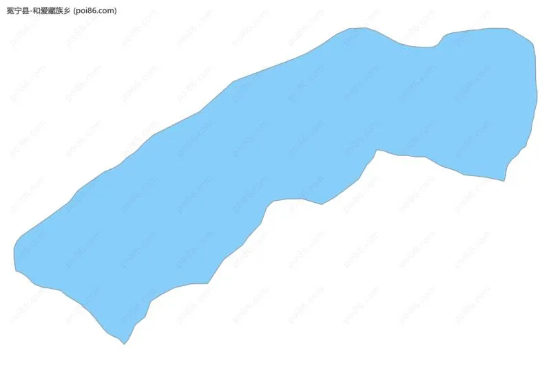 和爱藏族乡边界地图