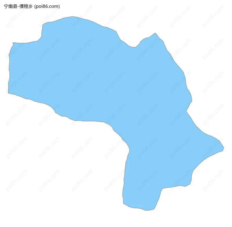 倮格乡边界地图