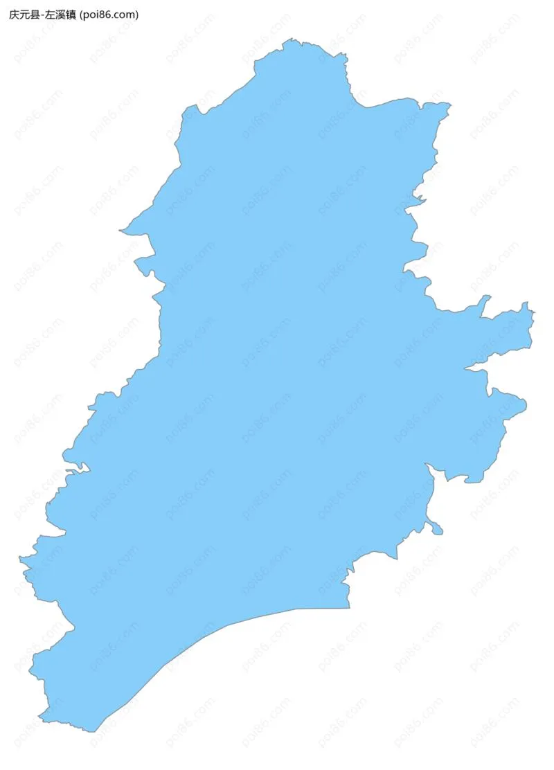左溪镇边界地图
