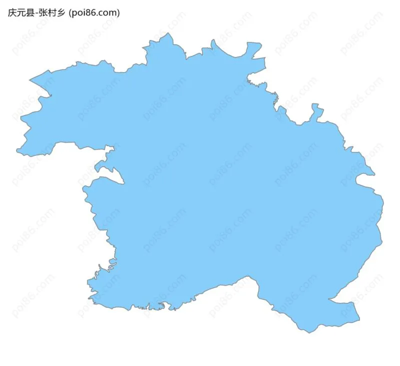 张村乡边界地图