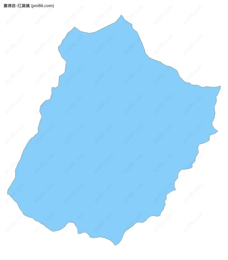 红莫镇边界地图