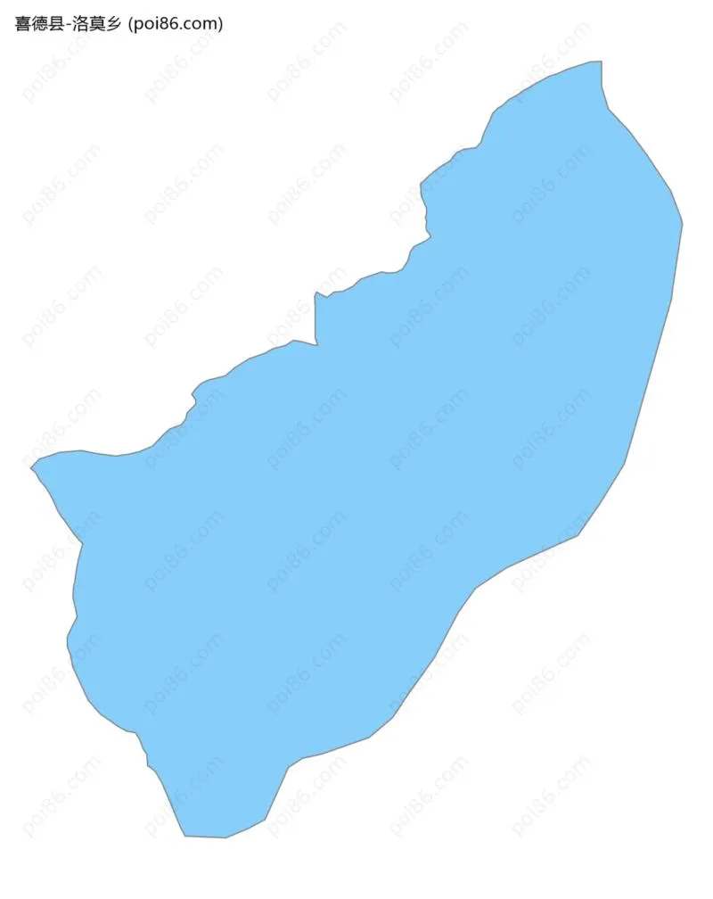 洛莫乡边界地图