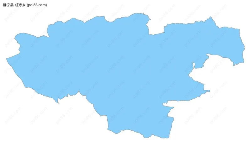 红寺乡边界地图