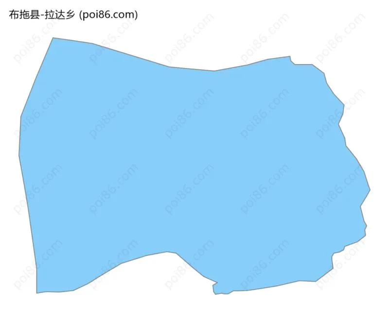 拉达乡边界地图