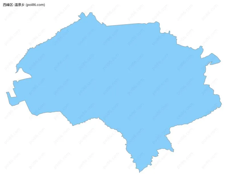 温泉乡边界地图