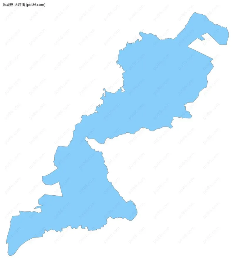 大坪镇边界地图