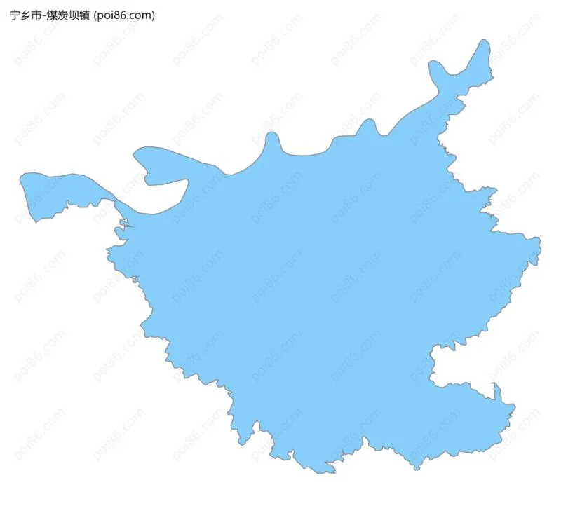 煤炭坝镇边界地图