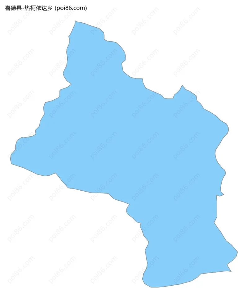 热柯依达乡边界地图