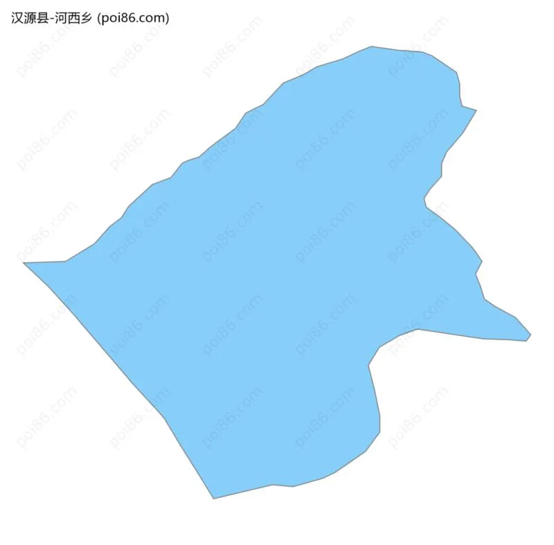 河西乡边界地图