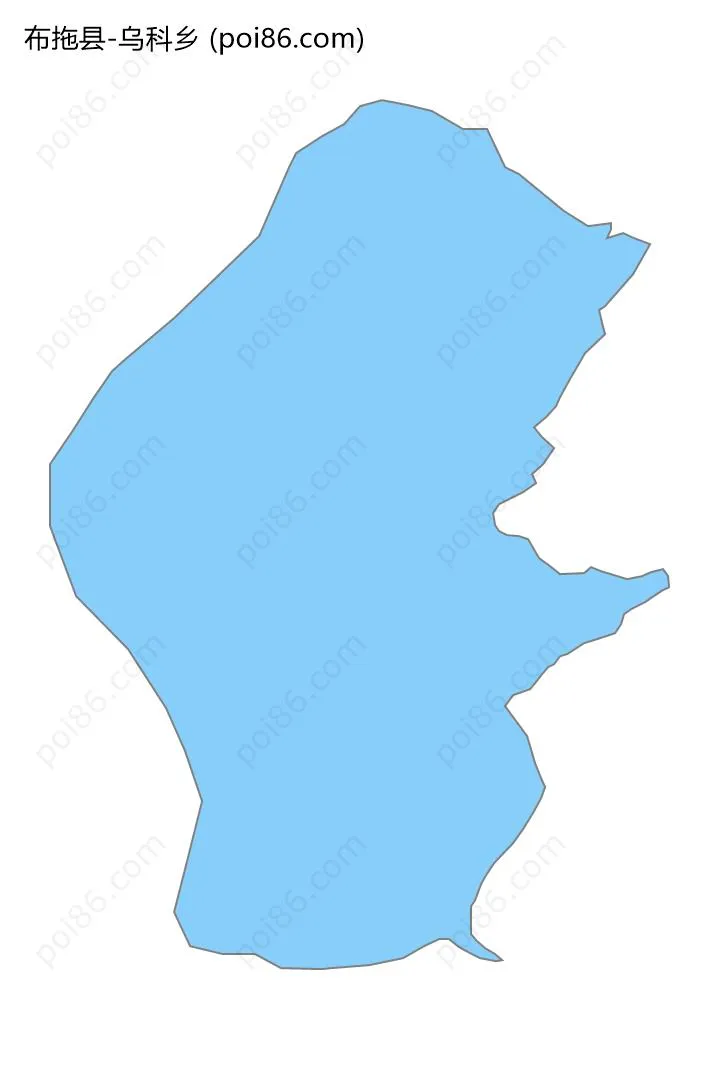 乌科乡边界地图
