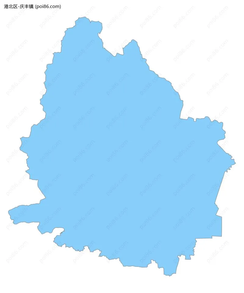 庆丰镇边界地图