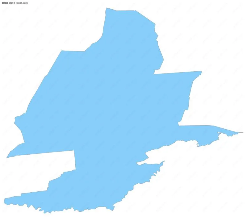 郊区乡边界地图