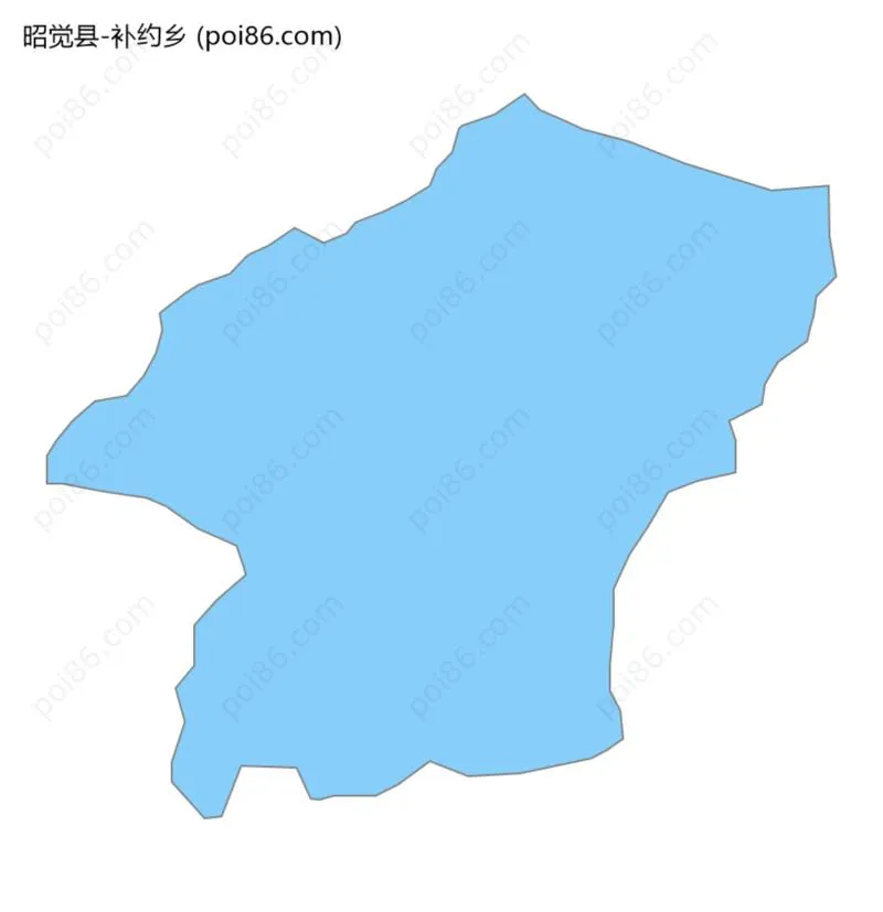 补约乡边界地图