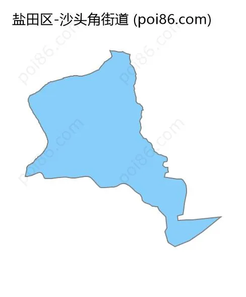 沙头角街道边界地图