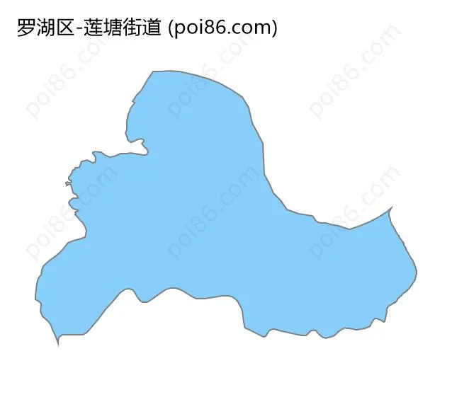 莲塘街道边界地图