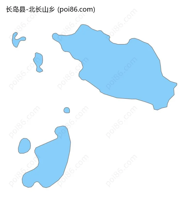 北长山乡边界地图