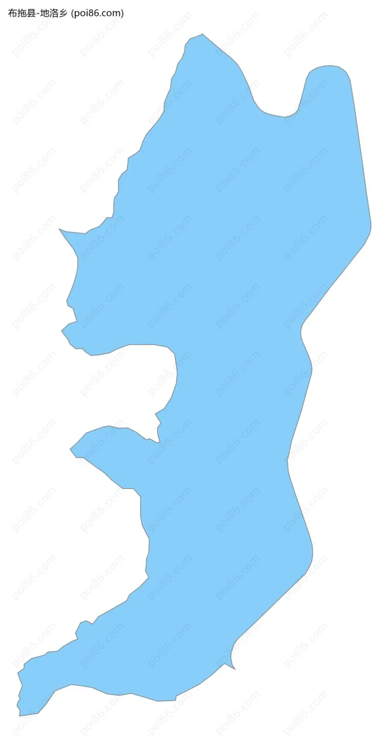 地洛乡边界地图