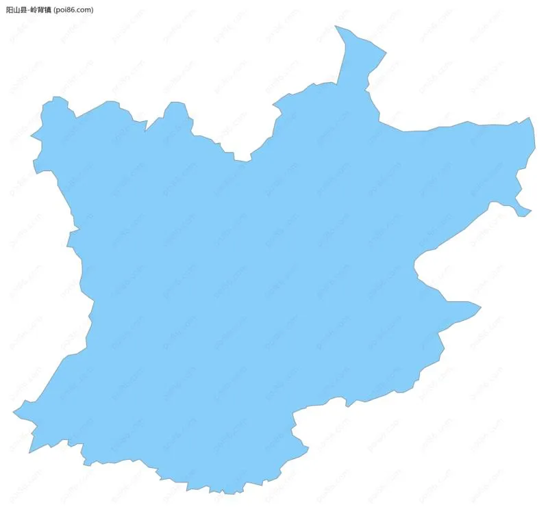 岭背镇边界地图