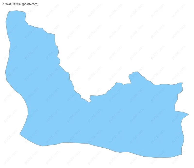 合井乡边界地图