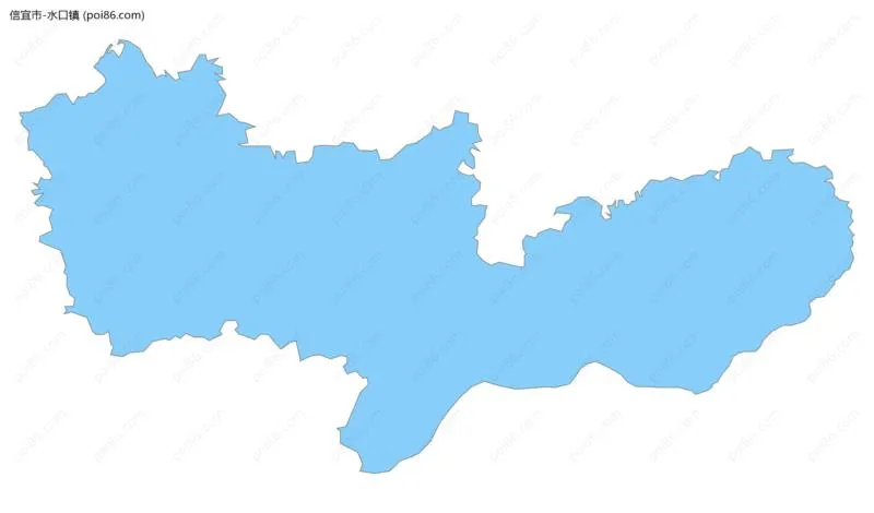水口镇边界地图