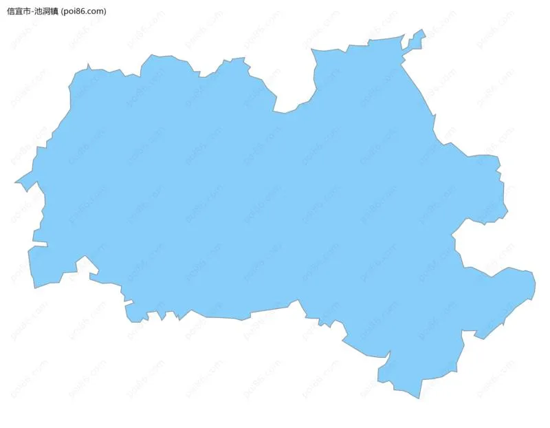 池洞镇边界地图