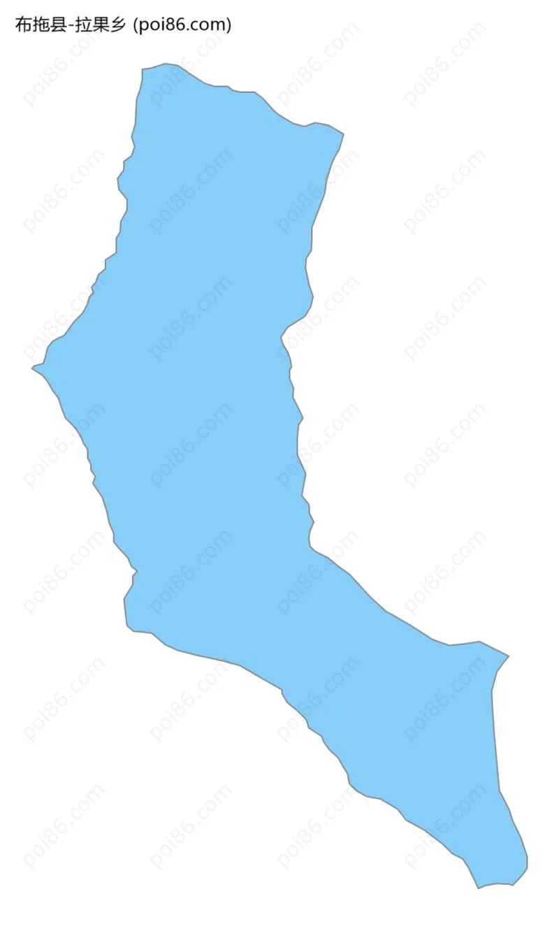 拉果乡边界地图