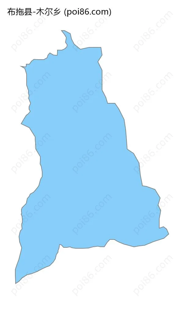 木尔乡边界地图