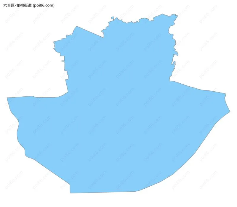 龙袍街道边界地图